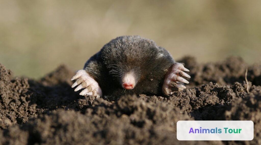 Mole -animals with small ears