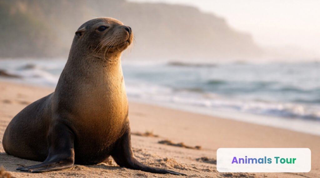 Sea Lion-Marine Mammal with small Ears