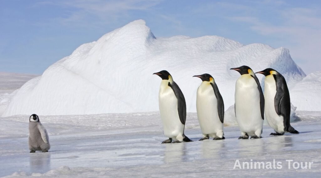 Emperor Penguins-flippered animals 