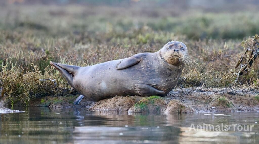 harbor seal-flippered animal