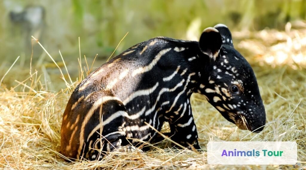 Malayan tapir -striped animals