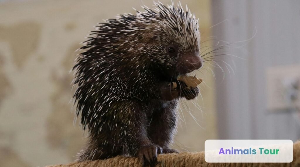 Porcupine-one of the most clumsy animals
