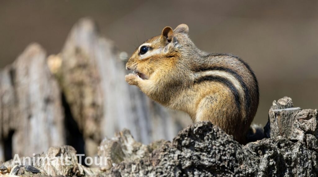 Striped Chipmunk – striped animals in the world