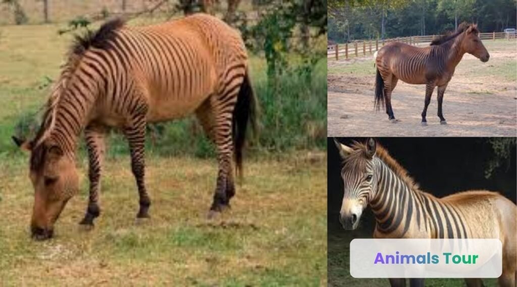Zorse-animal with stripes