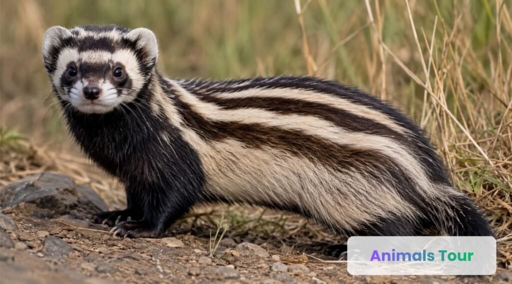 striped polecat- cute animals with stripes