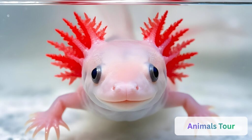 Axolotl -lightly webbed feet
