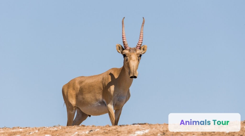 Saiga Antelope inflated snout