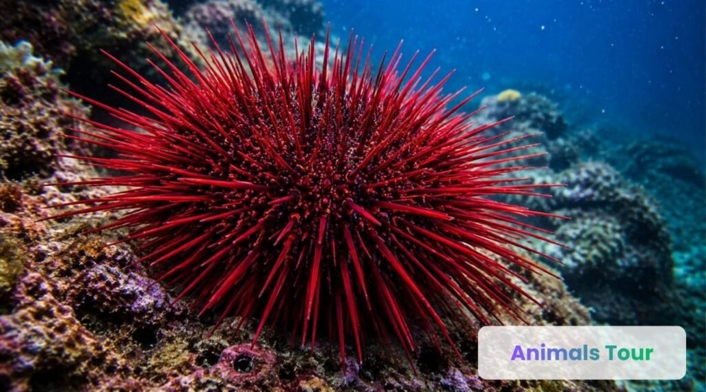 Red sea urchin-longest living animals