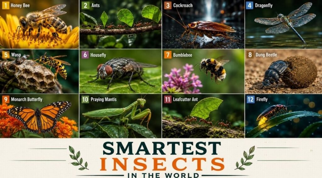 list of top 12 smartest insects in the world