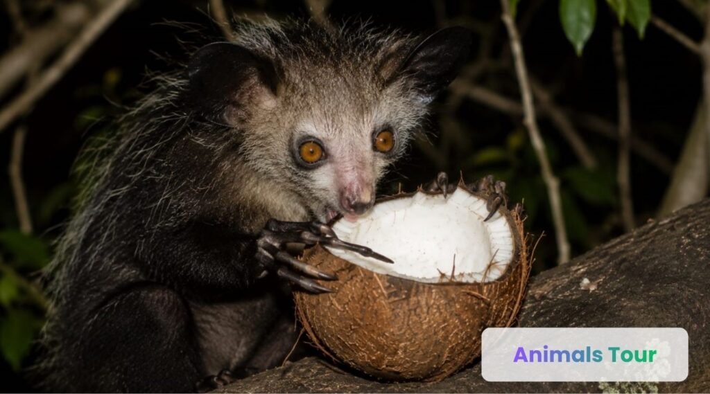 Aye-aye – Madagascar's Strange and Specialized Coconut Forager