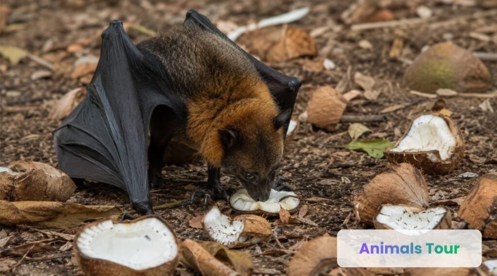 Fruit Bat-animal that eats coconuts