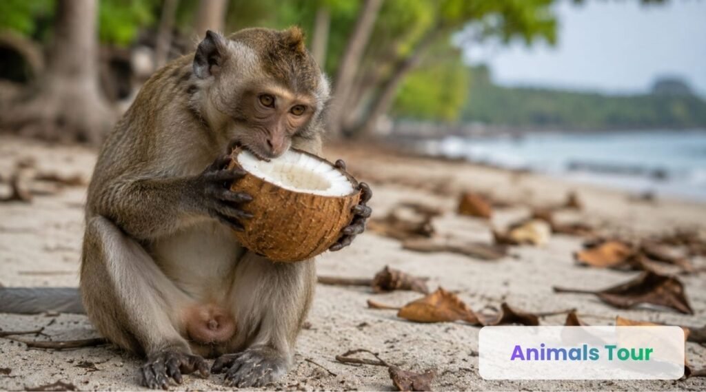 Monkey-Animals that eat coconuts