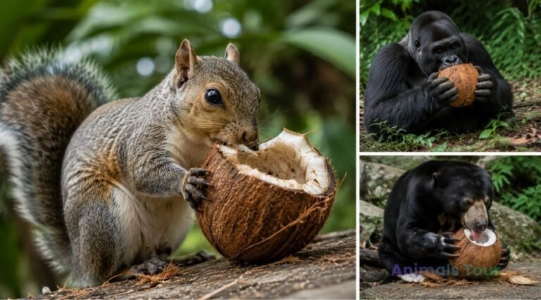 animals that eat coconuts