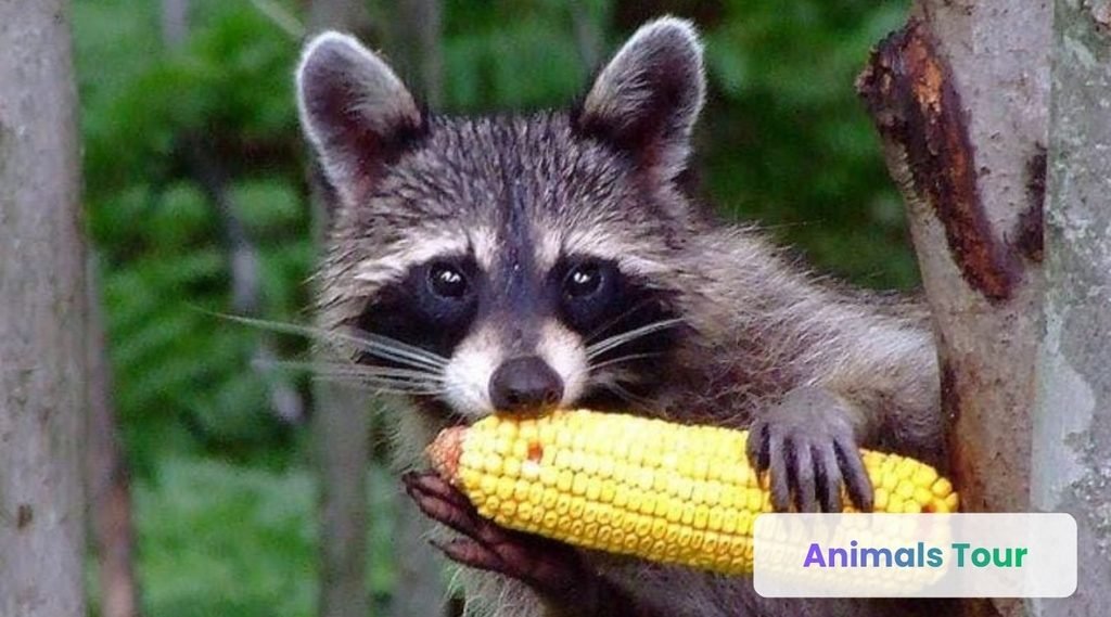 Raccoon- animals that eat corn